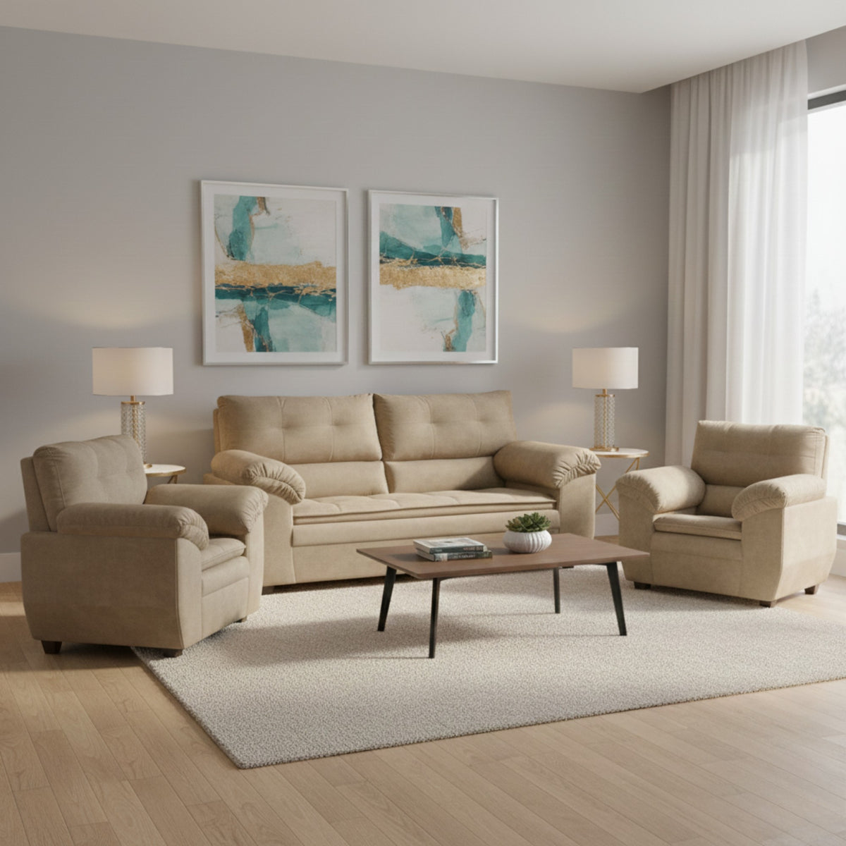 JUEGO DE LIVING LIVERPOOL 3.1.1 FELPA